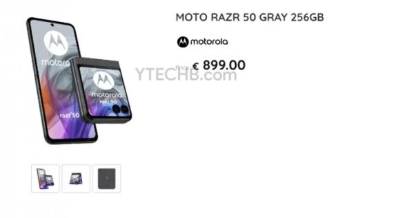 Европейские ритейлеры раскрыли цены на Motorola Razr 50, Razr 50 Ultra и G85