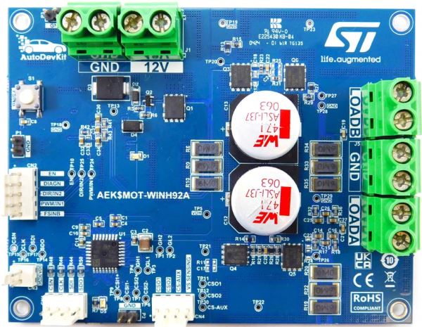 Автомобильный преддрайвер двигателя постоянного тока компании STMicroelectronics упрощает оптимизацию электромагнитных излучений и экономит энергию